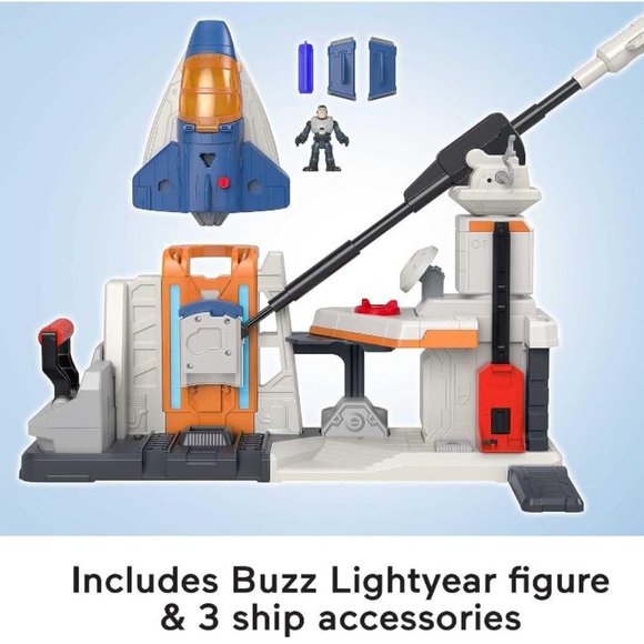 Fisher-Price and Pixar Lightyear Playset, Imaginext Lift & Launch Star Command - Picture 2 of 5